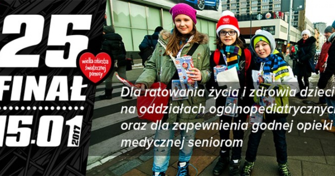 25 FINAŁ WOŚP - zapisy wolontariuszy