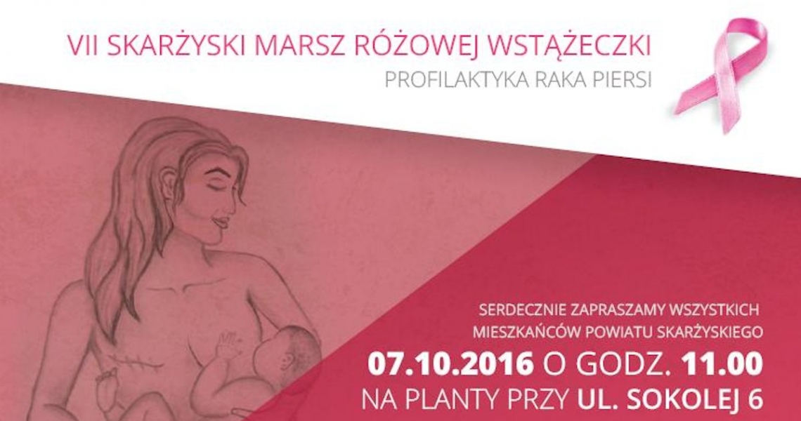 VII SKARŻYSKI MARSZ RÓŻOWEJ WSTĄŻECZKI (foto)