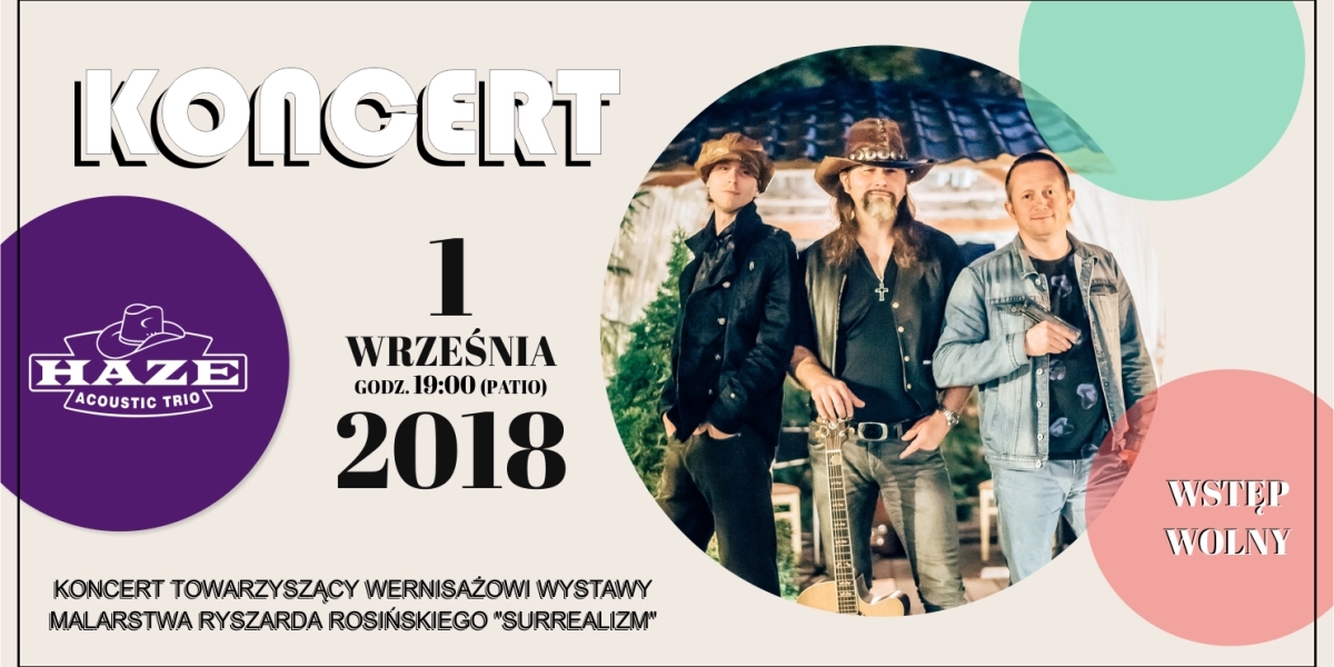 Koncert zespółu Haze Acoustic Trio (foto)