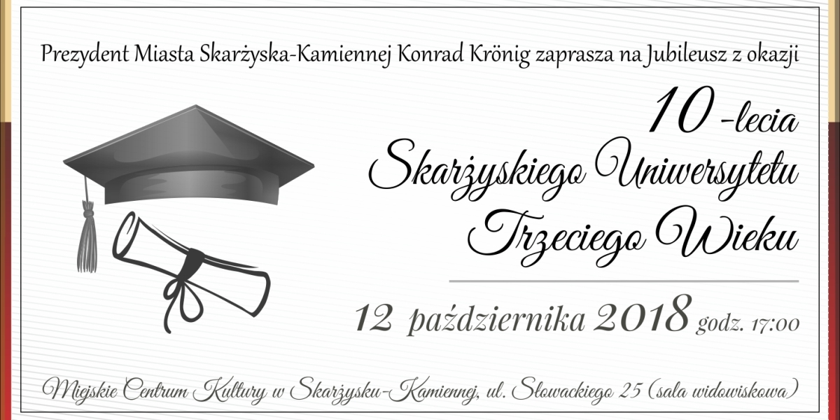 Jubileusz 10-lecia Skarżyskiego Uniwersytetu Trzeciego Wieku (foto)
