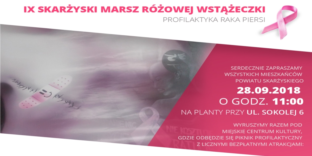 IX Skarżyski Marsz Różowej Wstążeczki (foto+video)