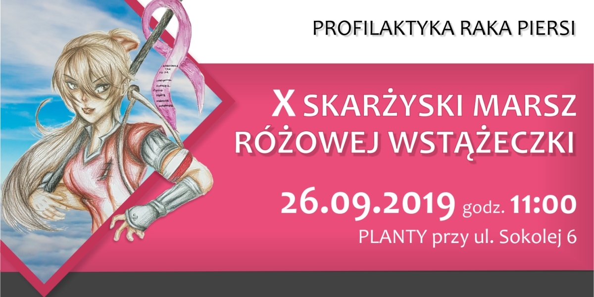 X Skarżyski Marsz Różowej Wstążeczki (foto+video)