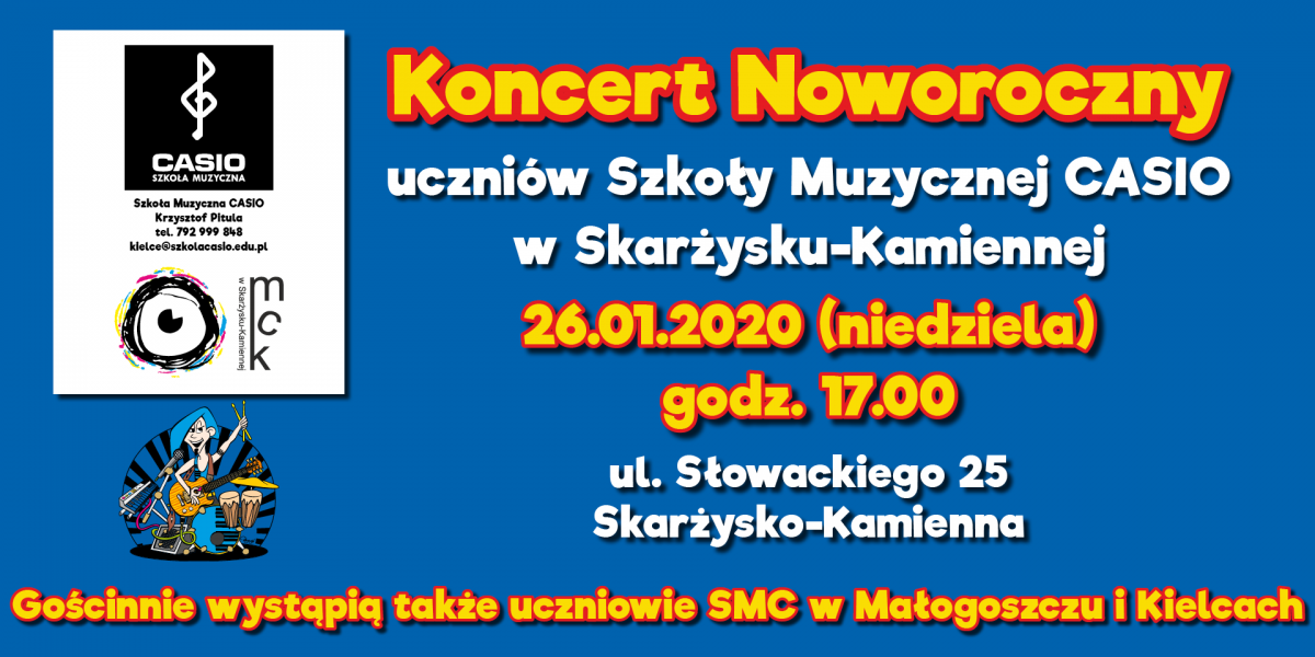 Koncert Noworoczny uczniów Szkoły Muzycznej CASIO