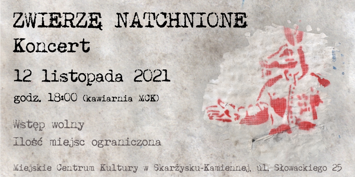 Koncert zespołu ZWIERZĘ NATCHNIONE (foto+video)