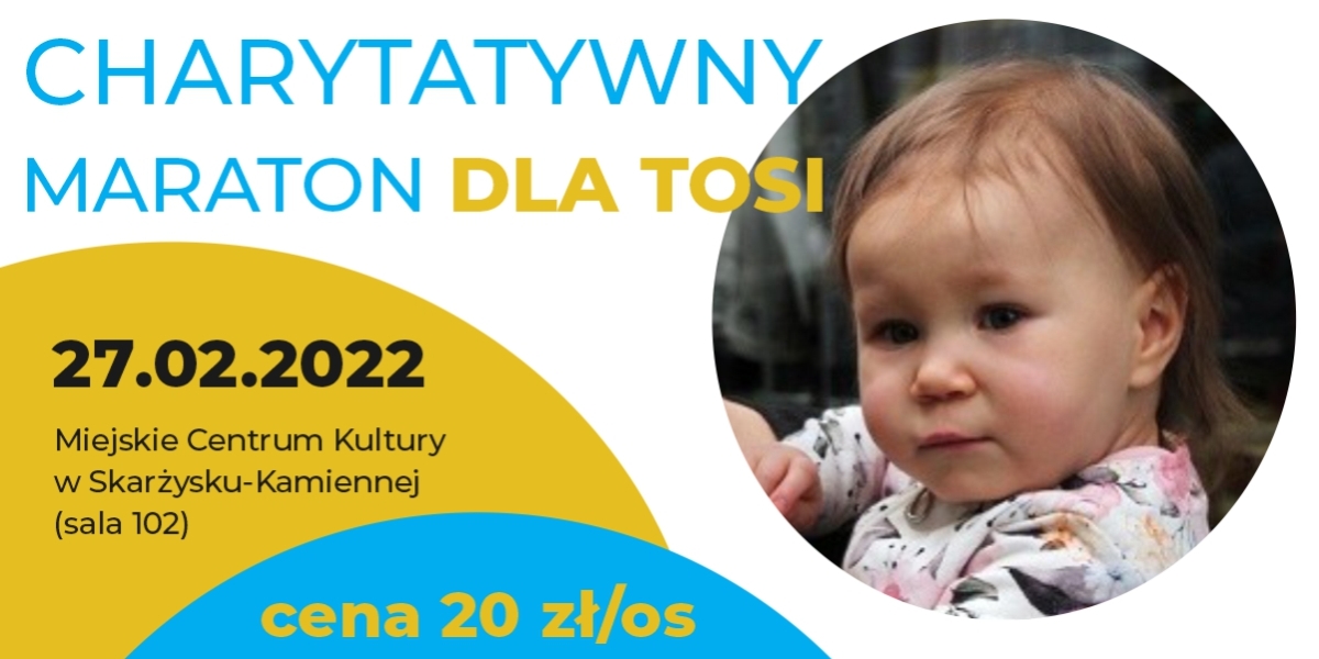 Charytatywny Maraton sportowy dla Tosi