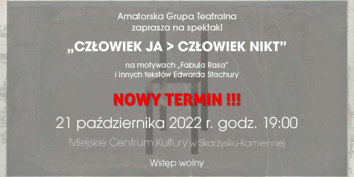 Spektakl „Człowiek Ja &gt; Człowiek Nikt” (foto)