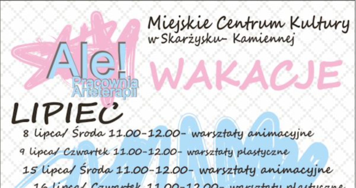 Wakacyjne warsztaty Arteterapii