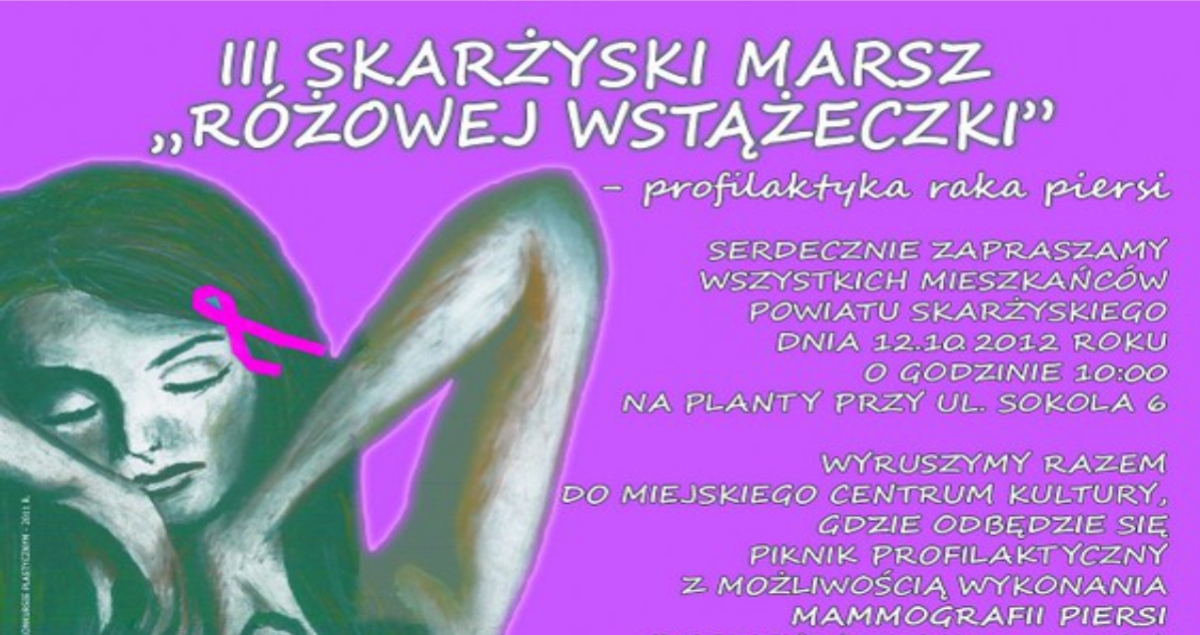 III Skarżyski Marsz Różowej Wstążeczki (foto)