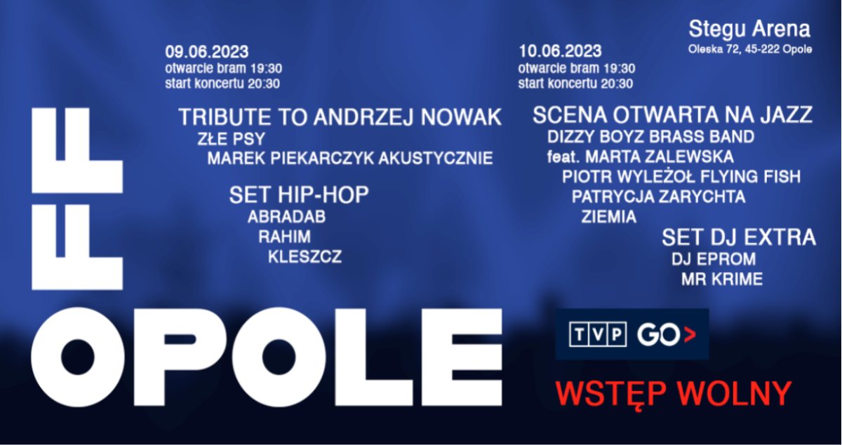 Koncert Patrycji Zarychty podczas 60. KFPP Opole 2023