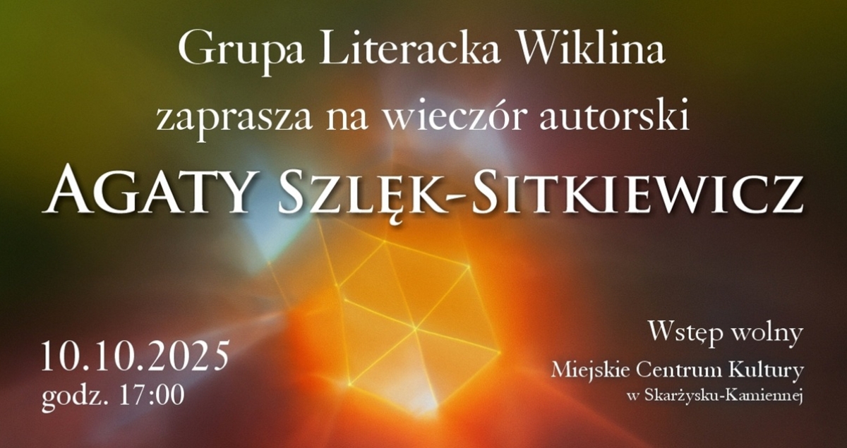 Kawiarnia literacka - Wieczór autorski Agaty Szlęk-Sitkiewicz (foto)