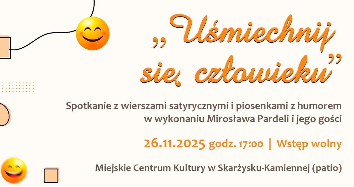 Spotkanie "Uśmiechnij się człowieku" – wieczór pełen humoru i dobrej energii! (foto)