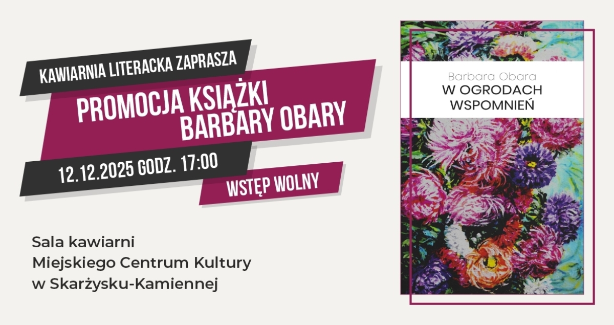 Kawiarnia literacka - Promocja książki Barbary Obary (foto)