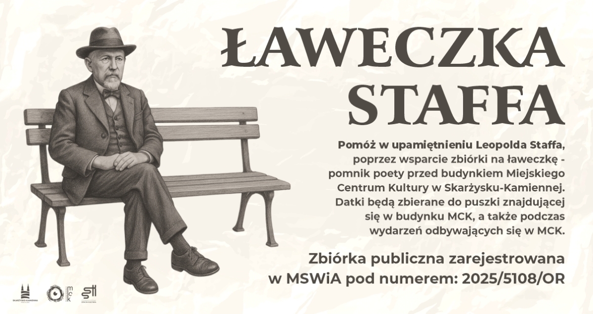 Zbiórka na Ławeczkę Staffa – pomnik upamiętniający poetę