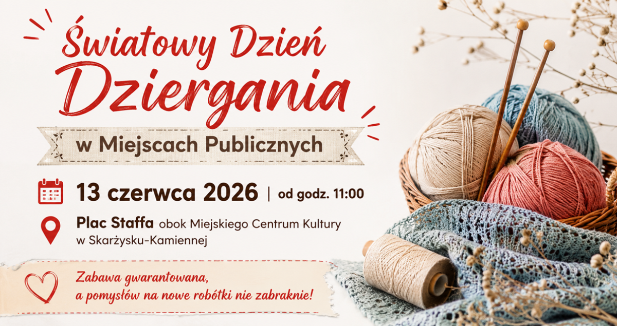 Światowy Dzień Dziergania w Miejscach Publicznych