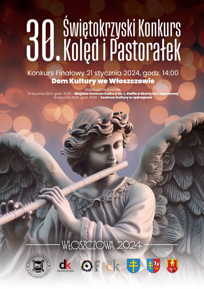 XXX Swietokrzyski Konkurs Koled i Pastoralek Wloszczowa 2024 plakat