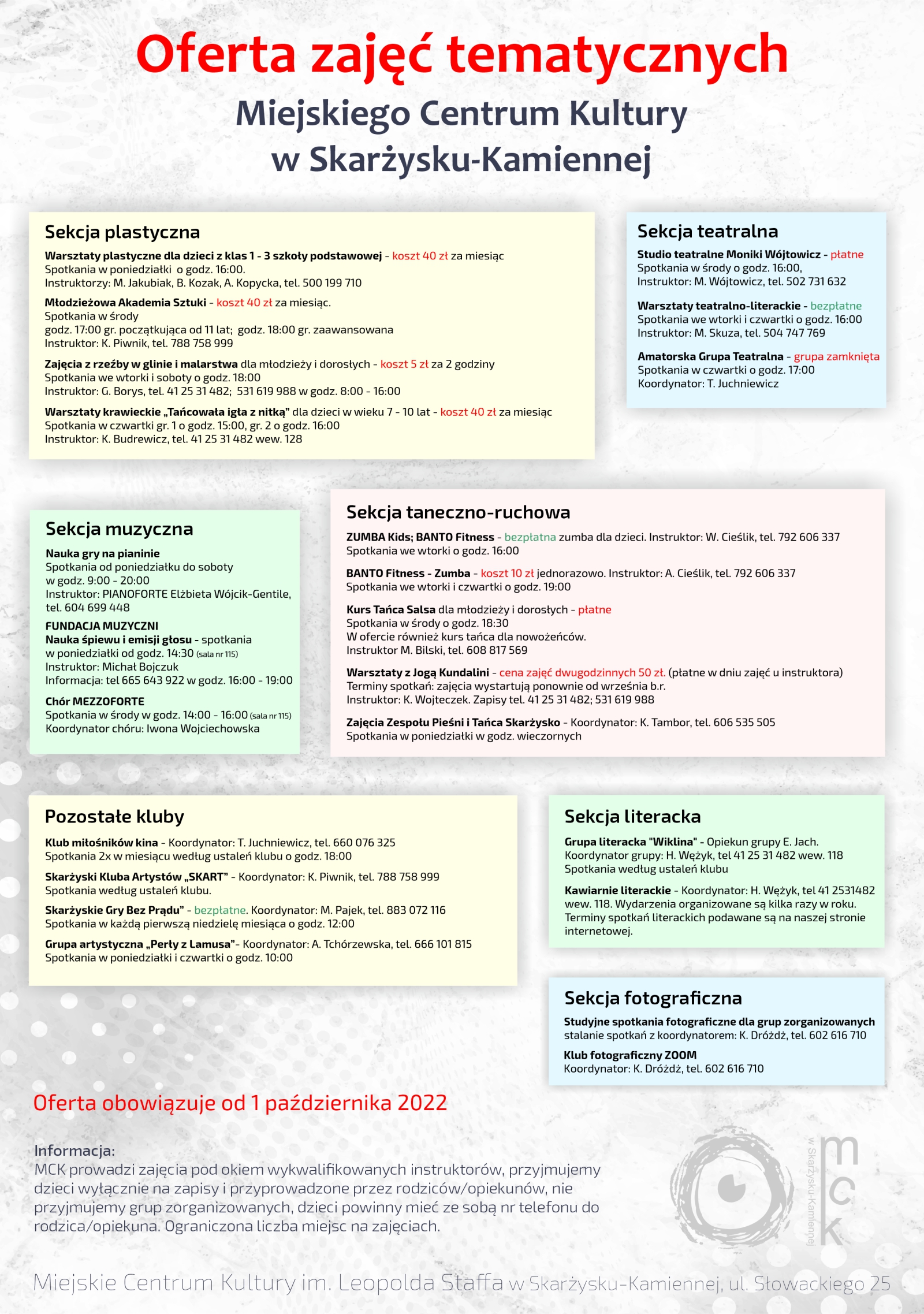 ofera zajec MCK 2022