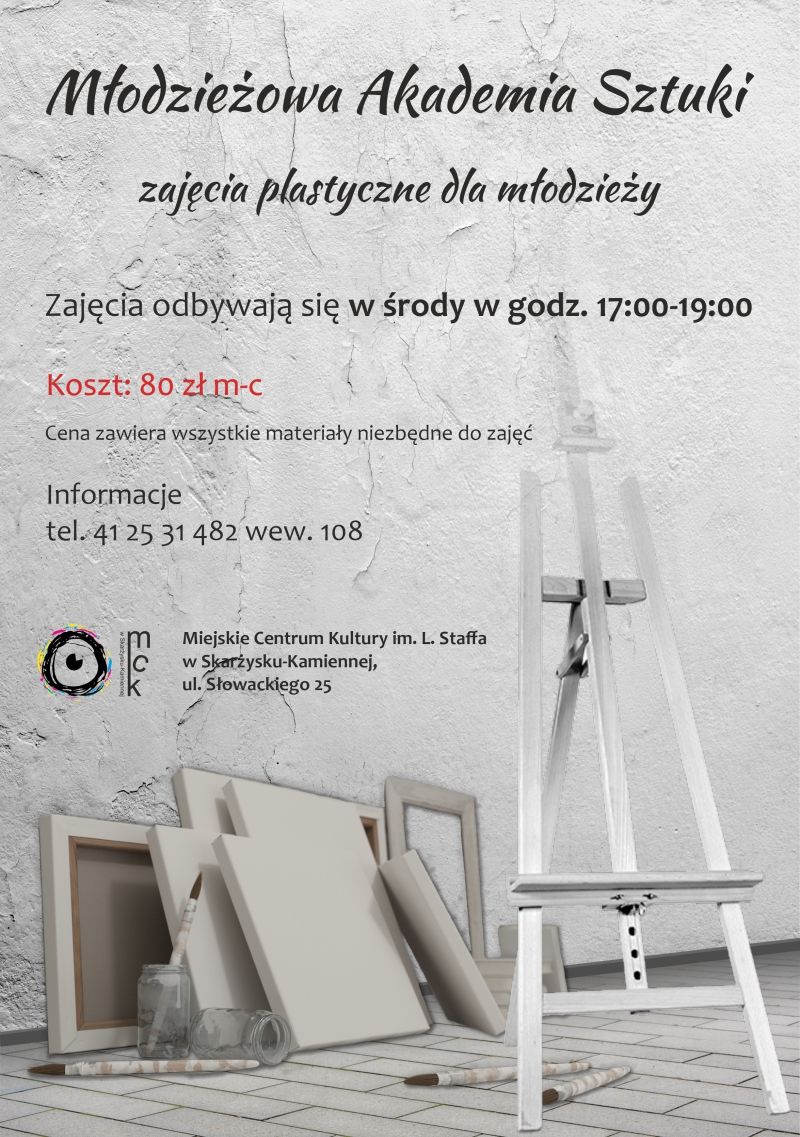 zajecia plastyczne dla mlodziezy