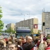Przejazd platformą ulicami miasta