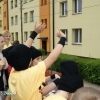 Przejazd platformą ulicami miasta