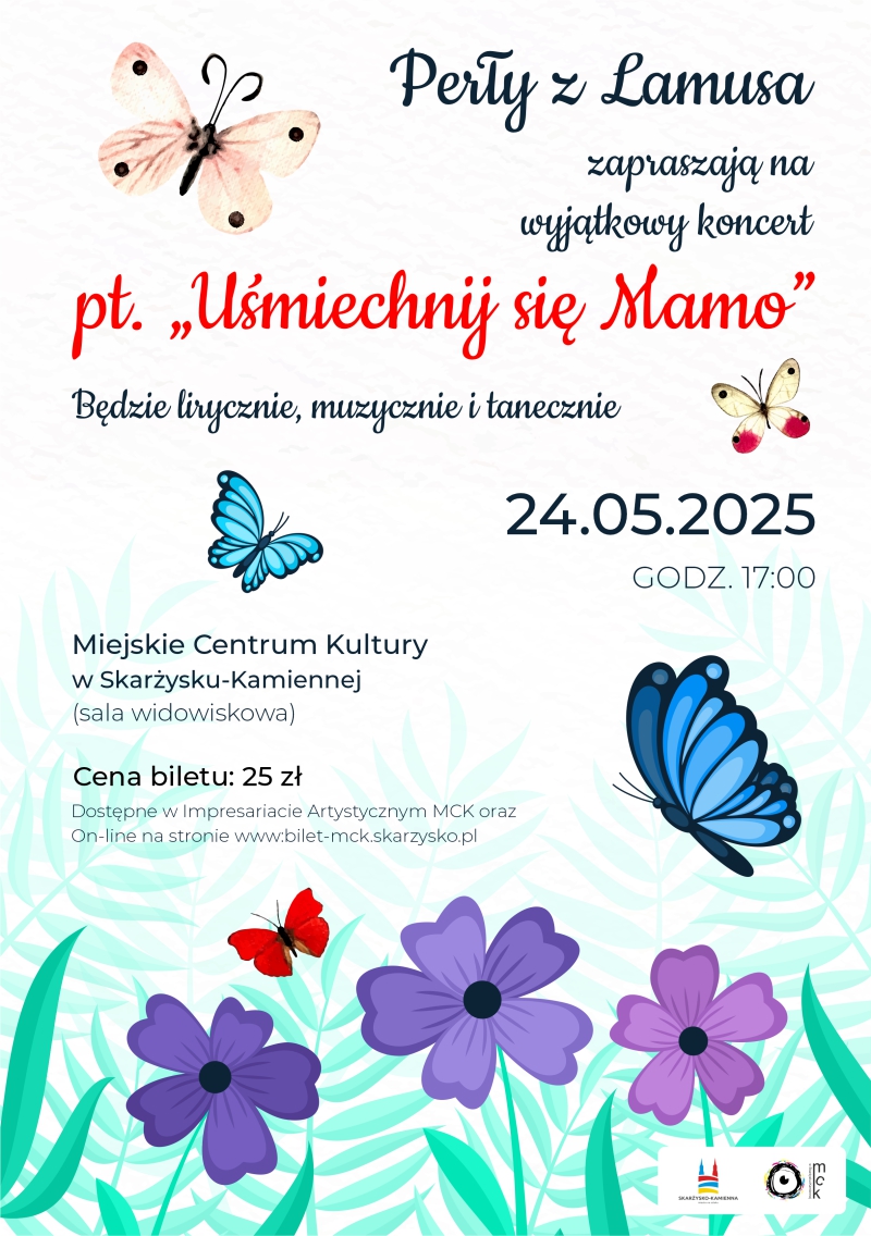 plakat_koncert_perel_z_lamusa_Usmiechnij_sie_mamo