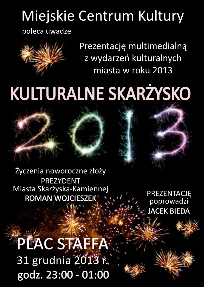 plakat sylwester 2013