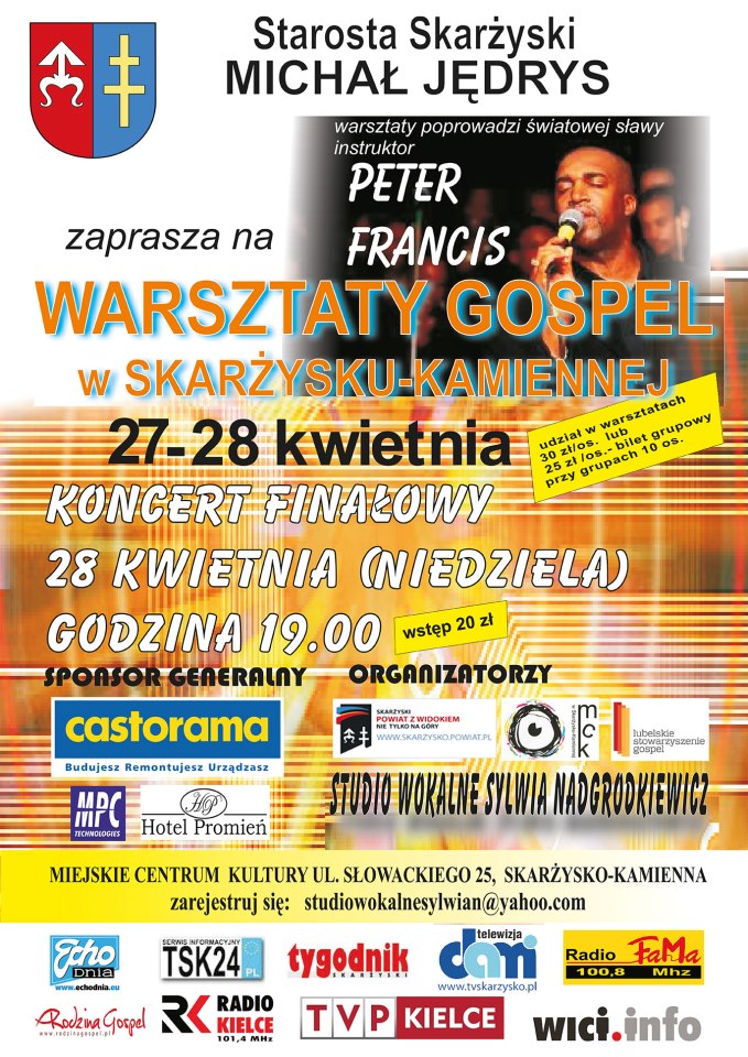warsztaty gospel plakat 2013