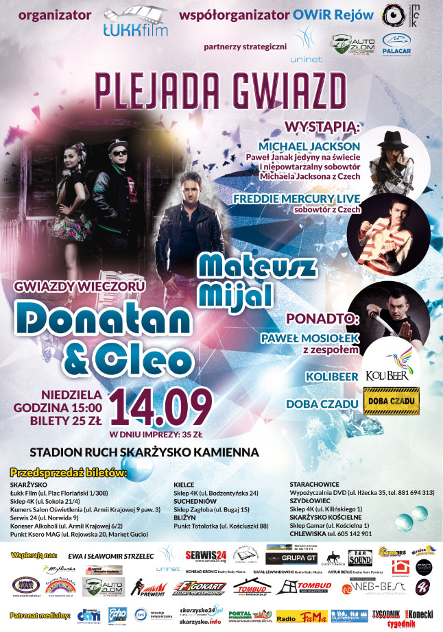 Plakat Plejada Gwiazd