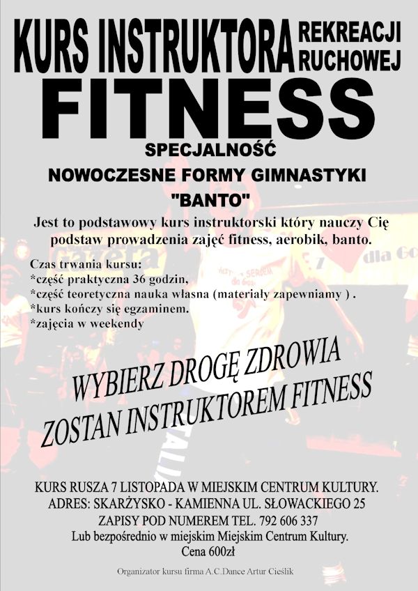 kurs instruktora fitness