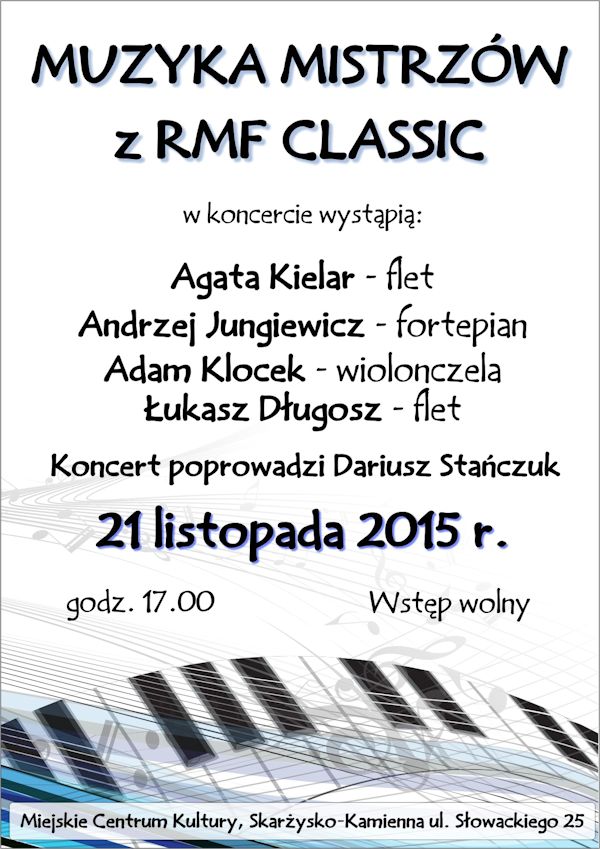 muzyka mistrow z RMF Classic plakat