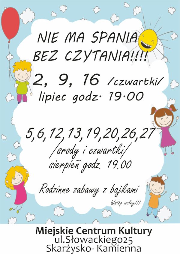 nie ma spania bez czytania