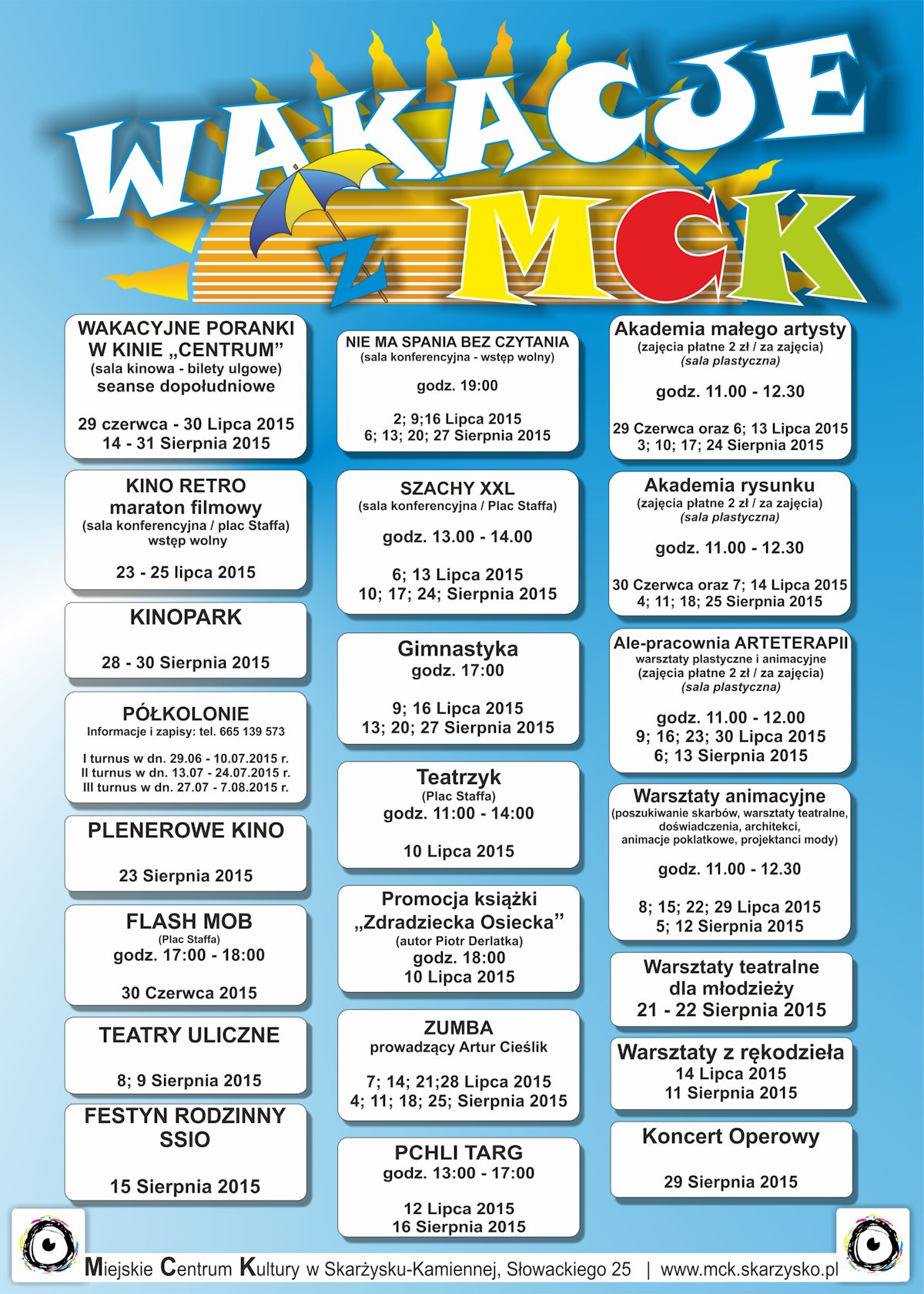 wakacje w MCK 2015