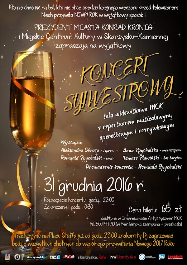 Koncert Sylwestrowy plakat