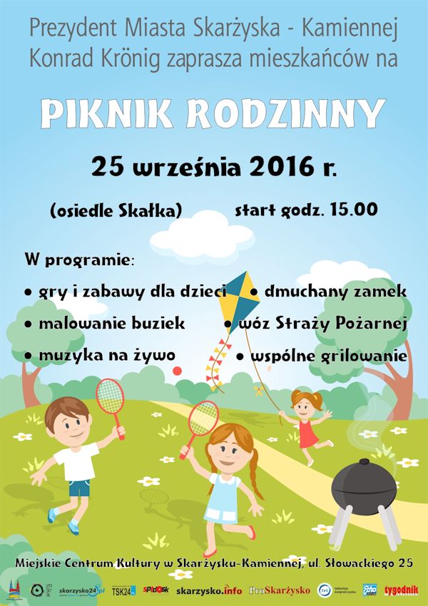 piknik rodzinny plakat