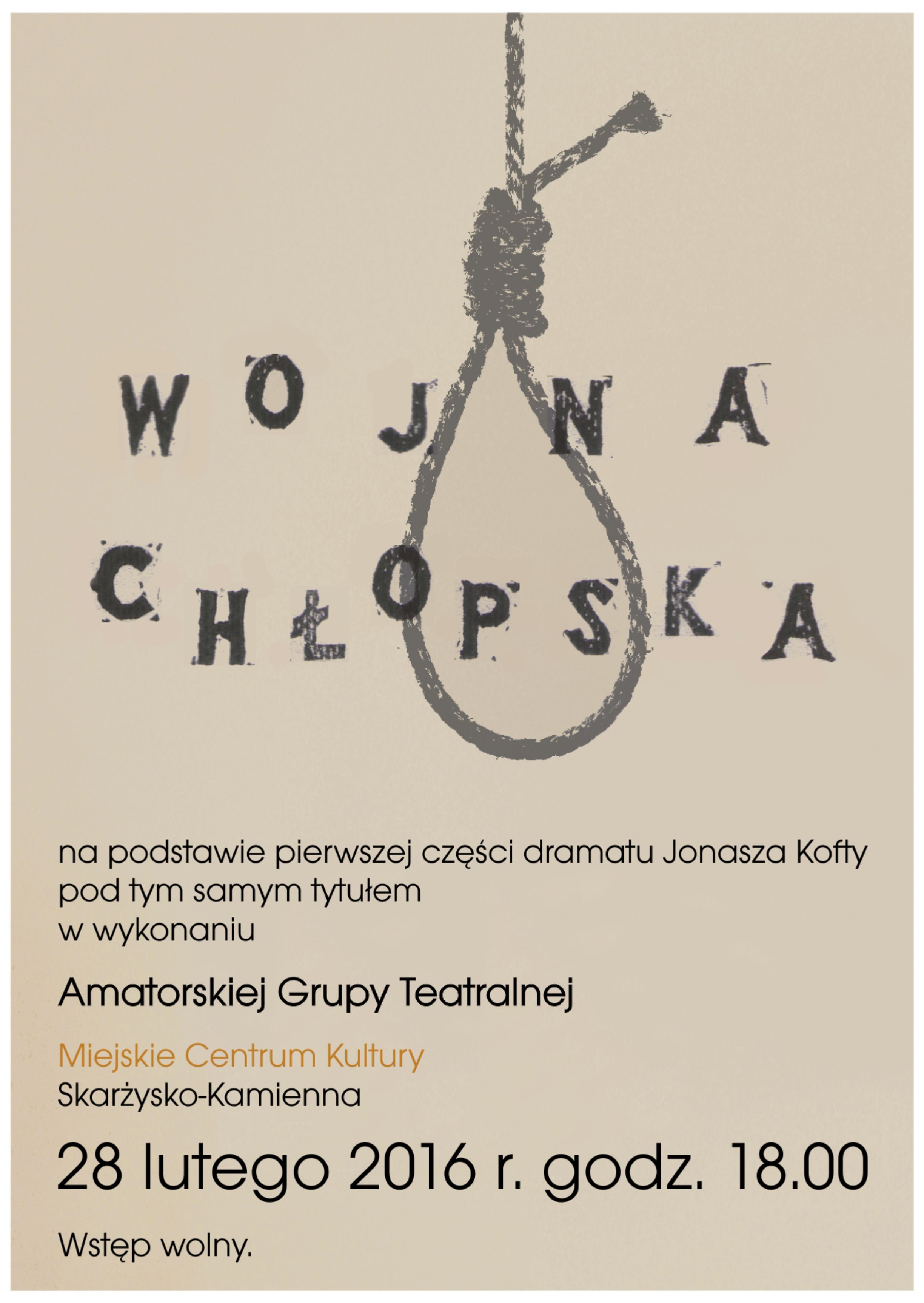 spektakl wojna chlopska