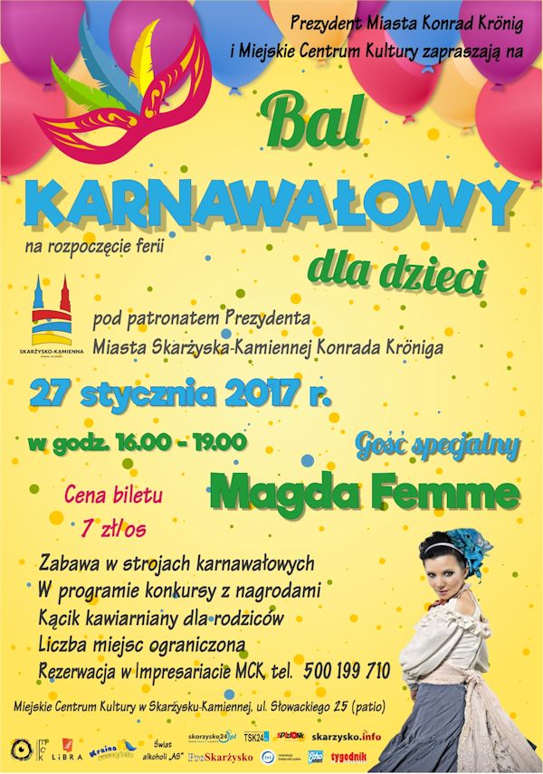 bal karnawalowy dla dzieci