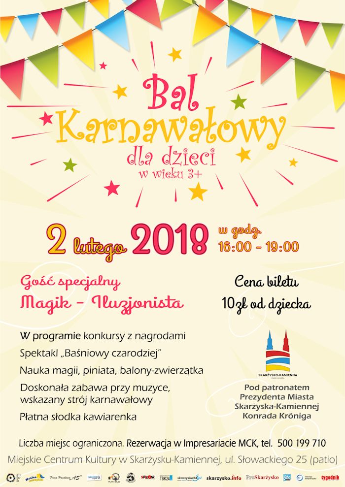 bal karnawalowy dla dzieci 2018