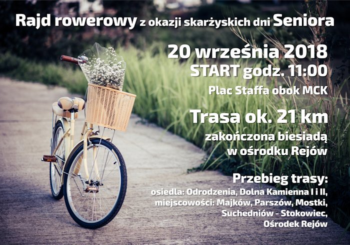 rajd rowerowy Dni Seniora 2018