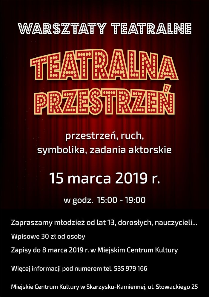 warsztaty teatralne Teatralna Przestrzen