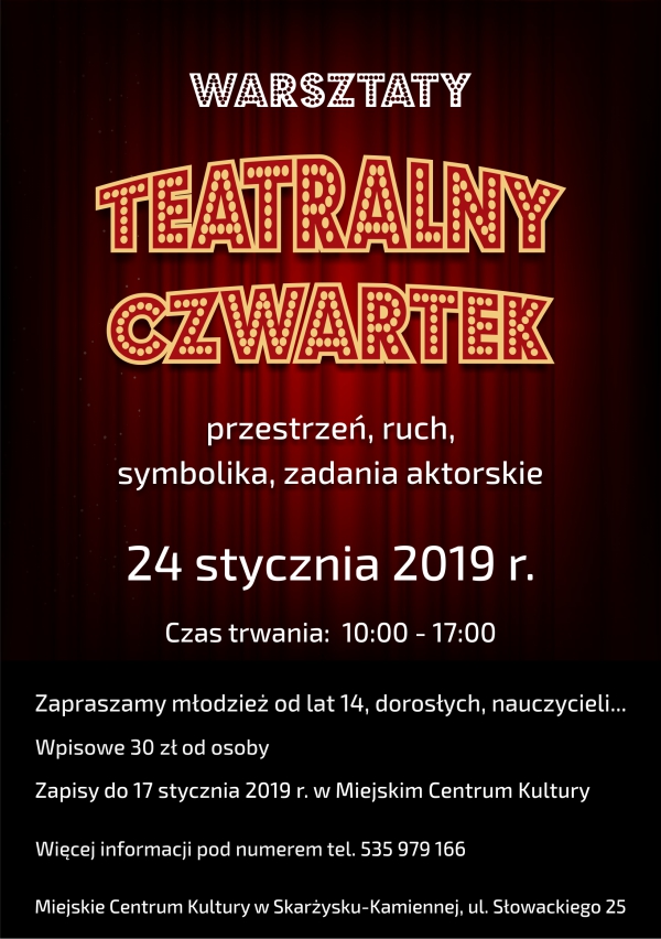 warsztaty teatralny czwartek
