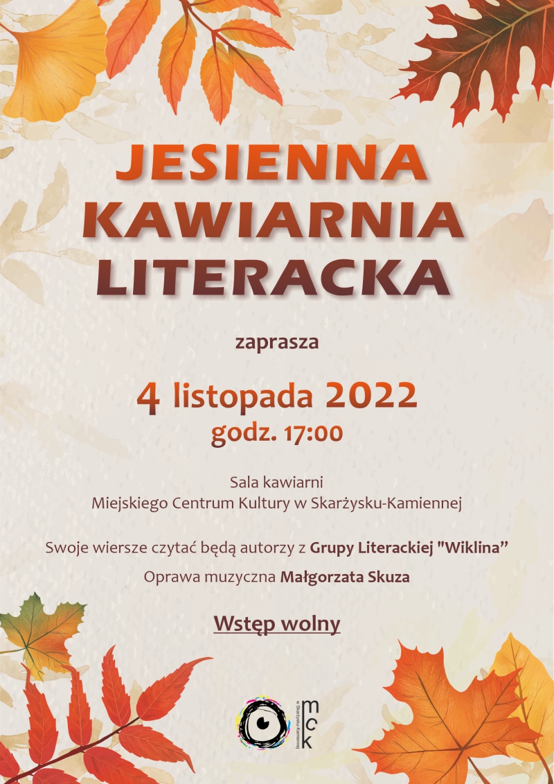 jesienna kawiarnia literacka 11.2022