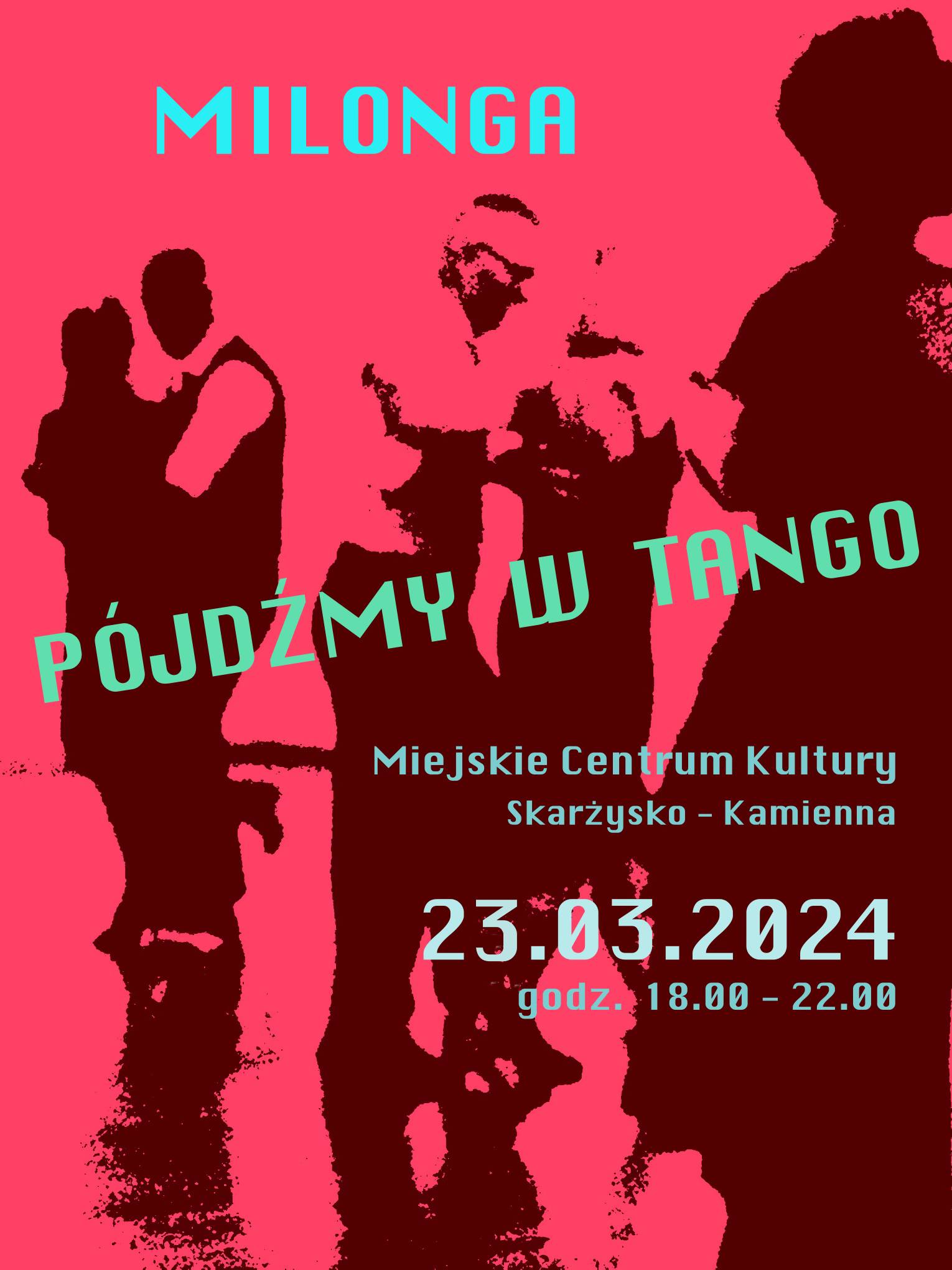 tango milonga w skarzysku - plakat