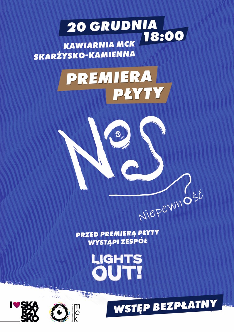 plakat reklamujacy koncert zespolu NoS w&nbsp;MCK Skarzysko