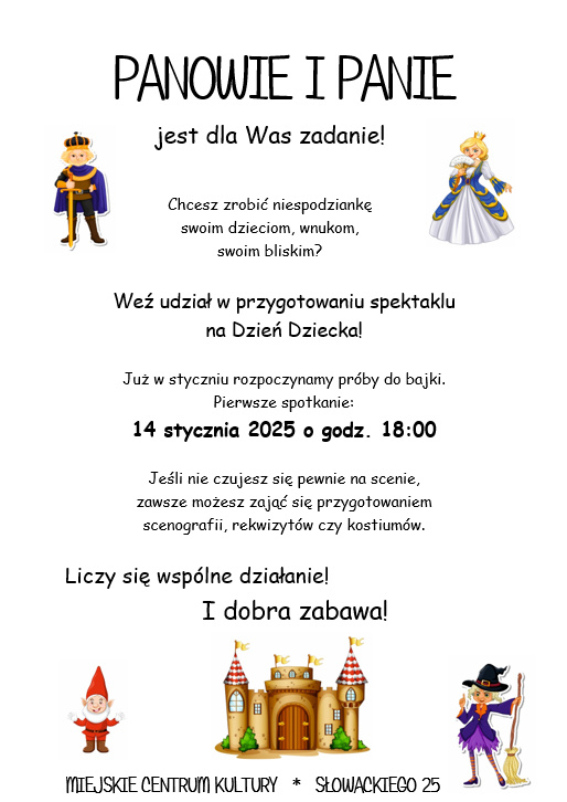 spektakl na dzien dziecka plakat