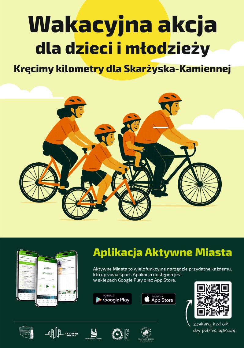 plakat krecimy kilometry dla skarzyska