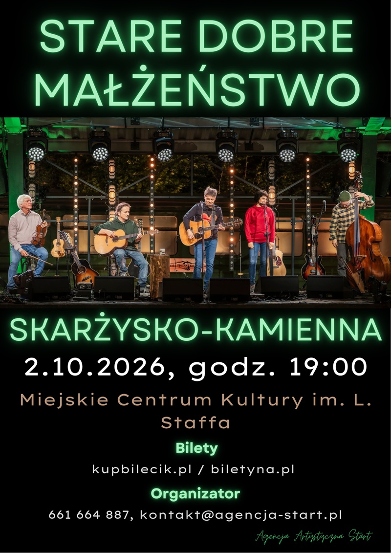 plakat reklamujacy koncert SDM 2026 w&nbsp;MCK Skarzysko